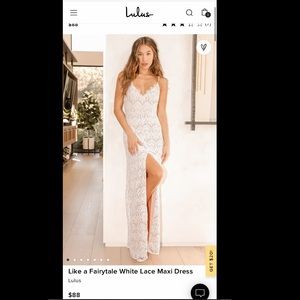 Lulus white maxi dress